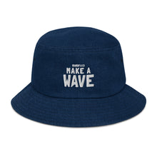 Load image into Gallery viewer, Make A Wave Denim Bucket Hat
